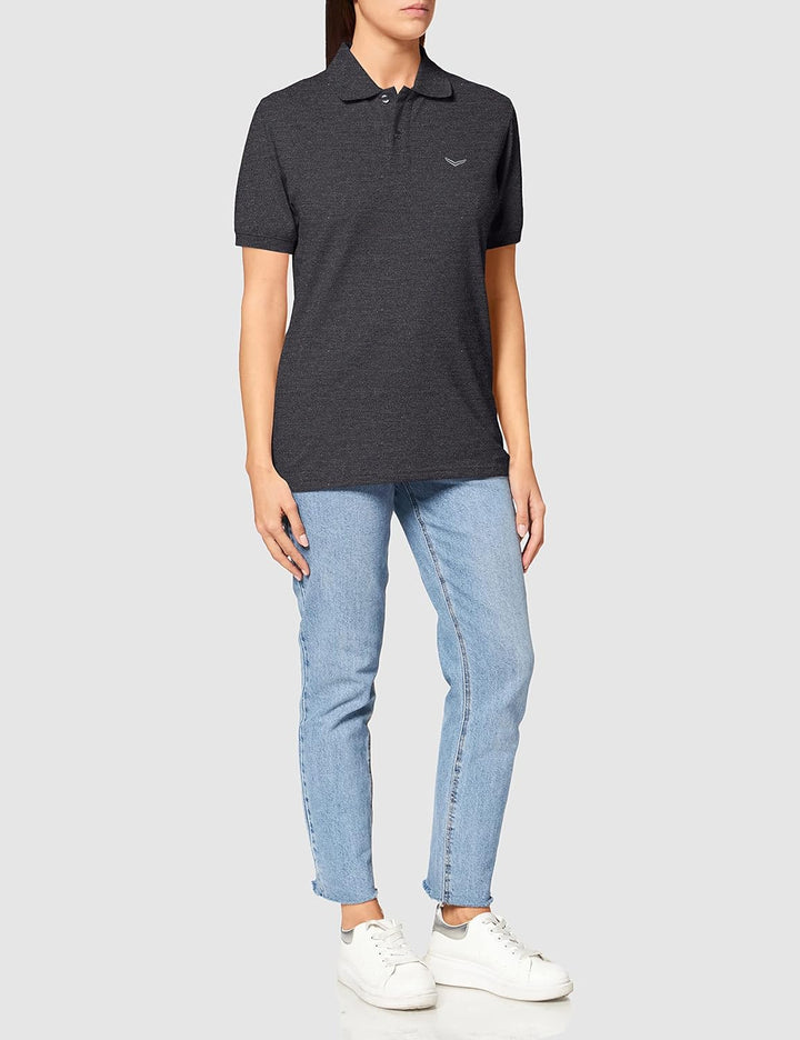 Trigema Damen Poloshirt S Anthrazit-melange, S Anthrazit-melange