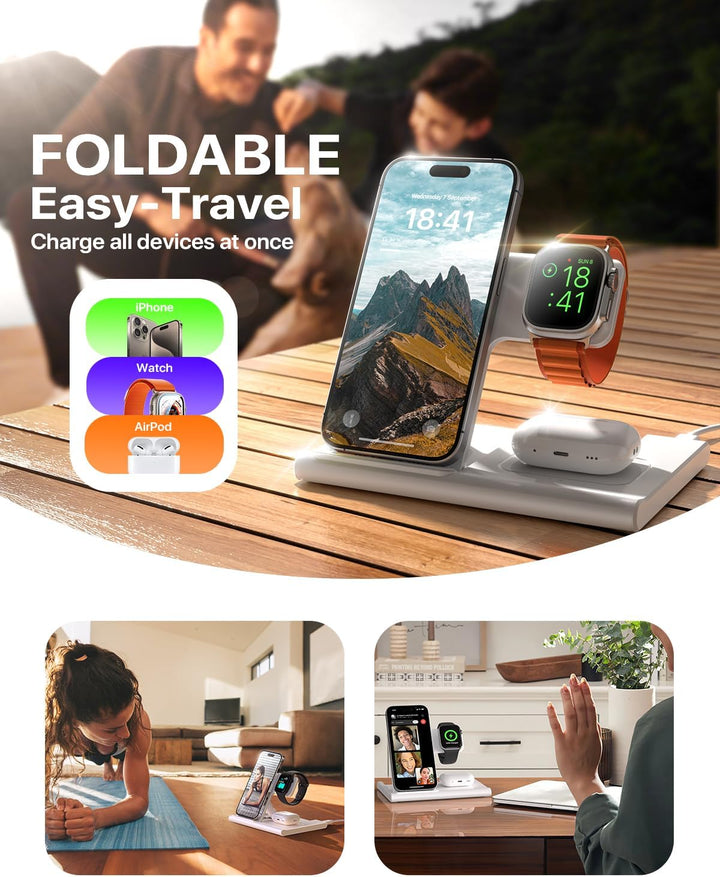 EXW Induktive Ladestation,Wireless Charger für Apple Watch Ladestation,Apple Ladestation Kompatibel