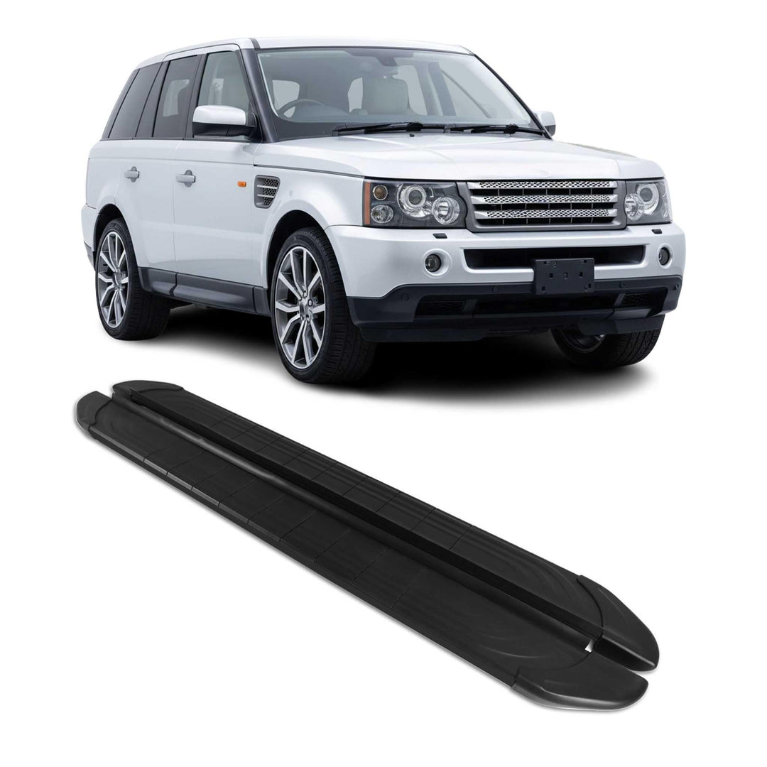 OMAC Trittbretter Seitenschweller kompatibel mit Range Rover Sport 2005-2013 Aluminium Schwarz APA /