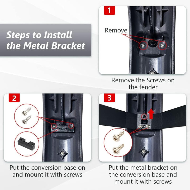 aibiku Hinteres Schutzblech für Xiaomi M365, 1S, Essential, Pro, Pro 2 Scooter, verbesserte Version,