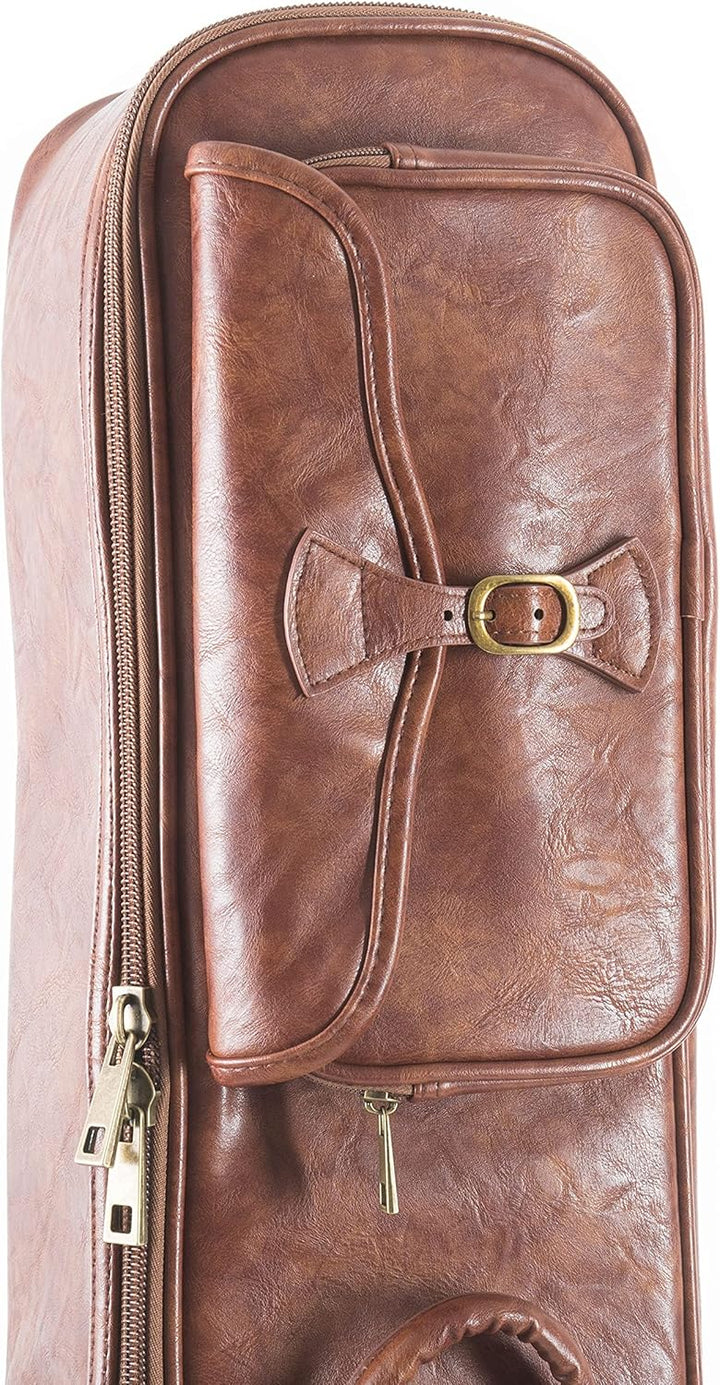 Fame Robustes Kunstleder Gigbag für Westerngitarre, Vintage Design, hochverdichtete Schaumpolsterung