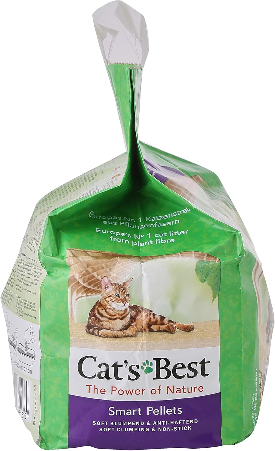 Cat's Best Smart Pellets, 100 % pflanzliche Katzenstreu, innovative Klumpstreu für Katzen aus antiha