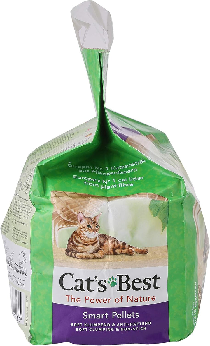 Cat's Best Smart Pellets, 100 % pflanzliche Katzenstreu, innovative Klumpstreu für Katzen aus antiha