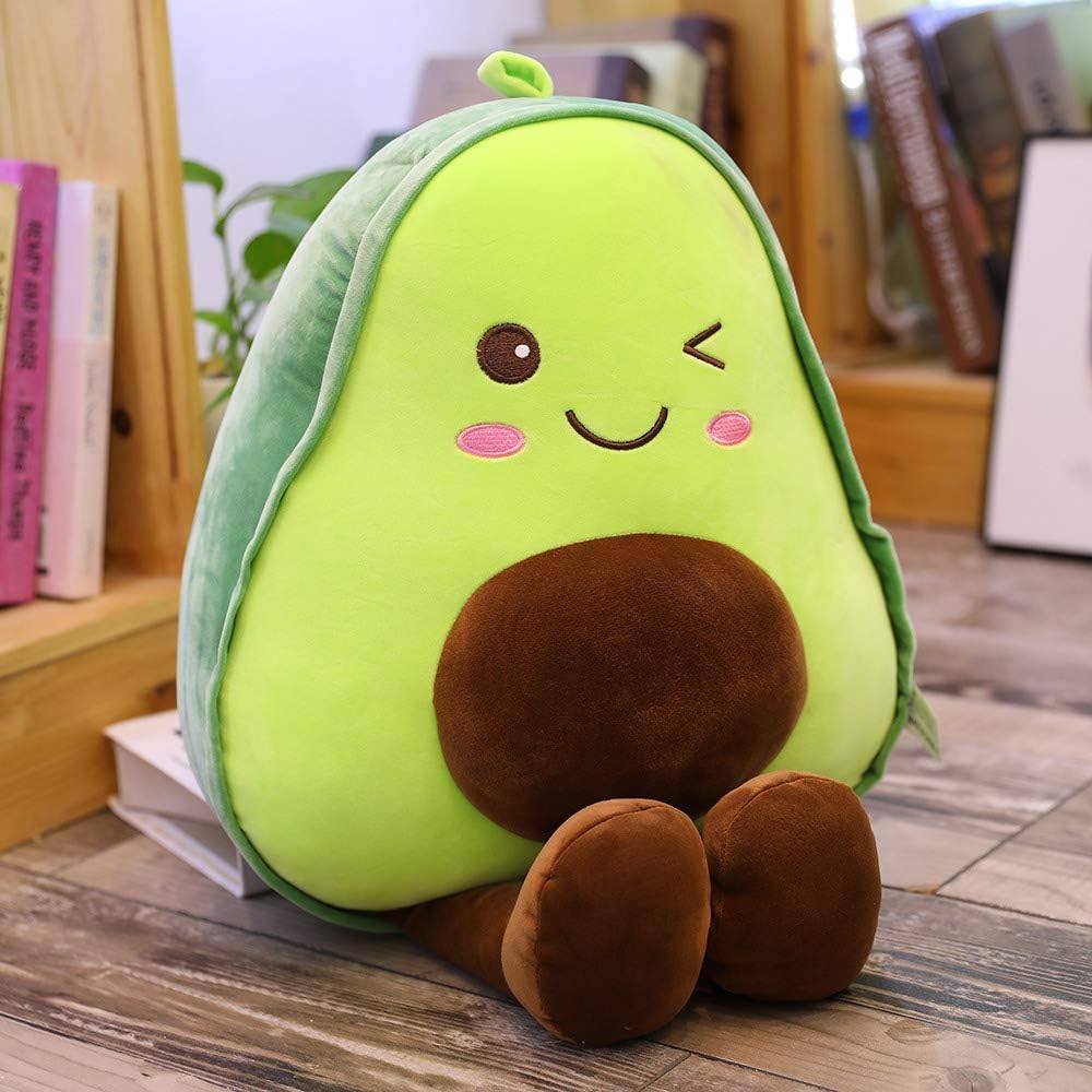 XIAOHONG 60cm Avocado-Frucht-weiches Plüsch-Spielzeug, Avocado-Plüsch-Puppe, niedliches Spielzeug, A
