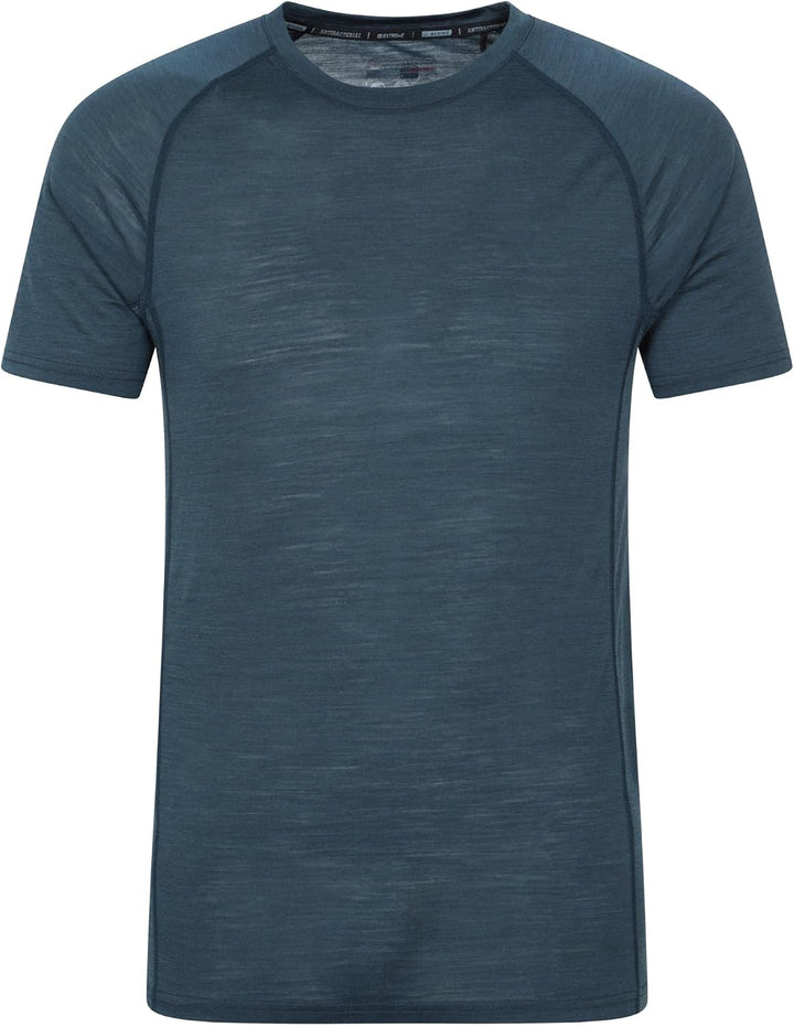 Mountain Warehouse Summit Merino Herren T-Shirt Unterhemd Thermounterwäsche Funktionsunterwäsche Ski
