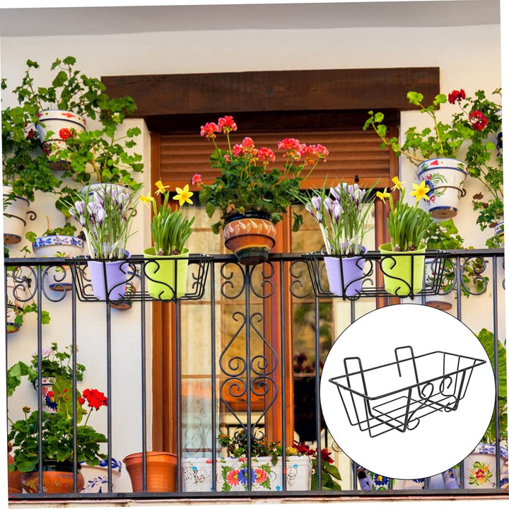 Yardwe 1stk Blumenständer Aus Eisen Blumentopfhalter Blumentopfregal Balkon Blumentopf Regal Wandbeh