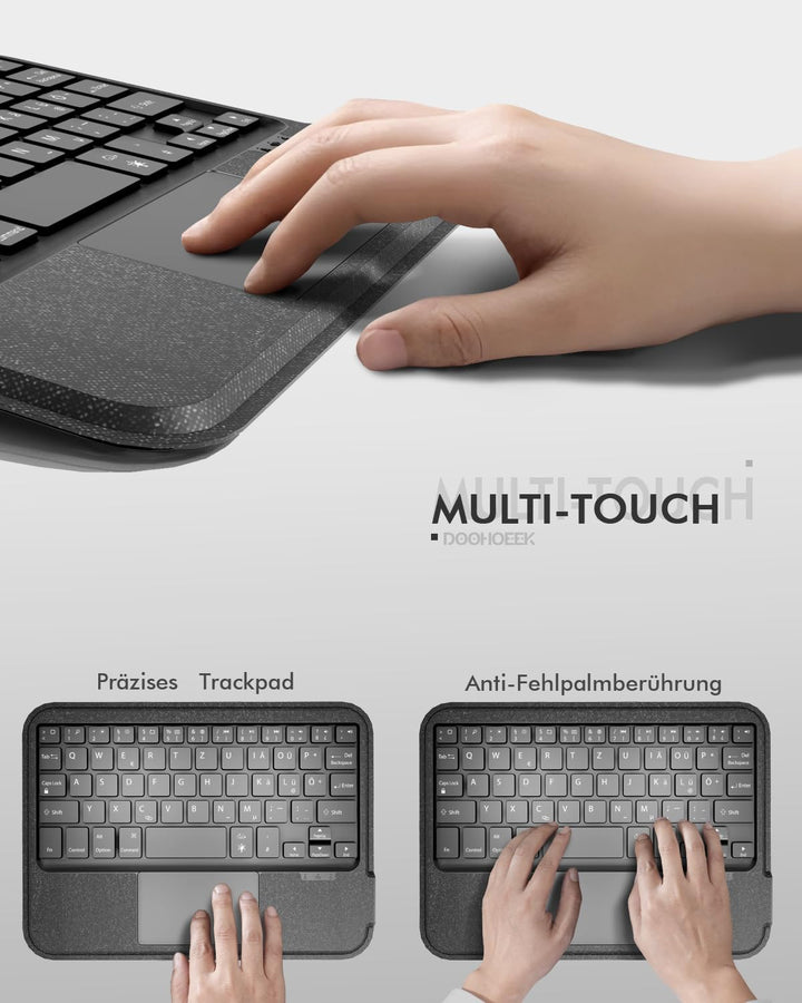 Doohoeek Trennbare Tastatur Hülle für iPad mini 7/6, Bluetooth Kabellose Tastatur für iPad mini 7 20