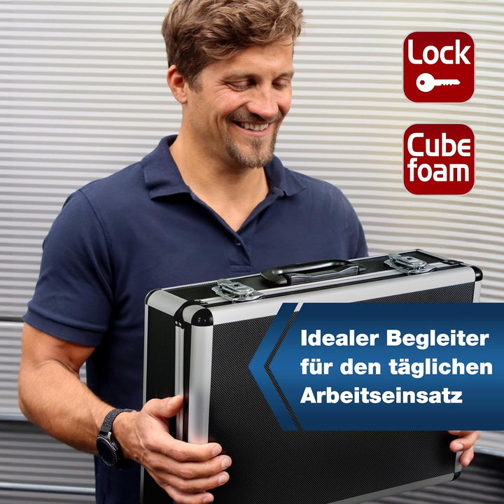 PeakTech P 7305 7305 – Universal Koffer für Messgeräte, Robuster Tragekoffer, Werkzeug Aufbewahrung,