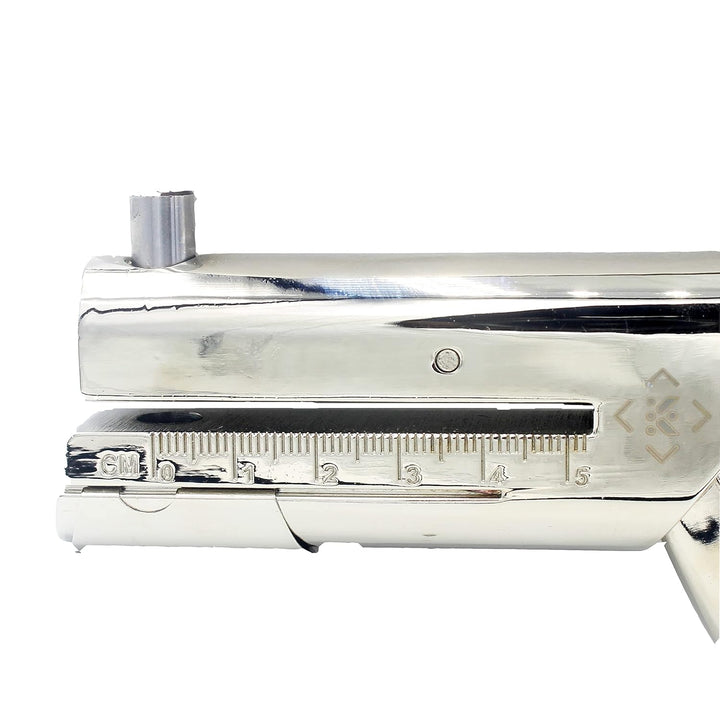 Kucaa 53mm tief erreichen 3mm Runde Kreisloch schwere handgehaltene Einzellochstanze für PVC-Karten