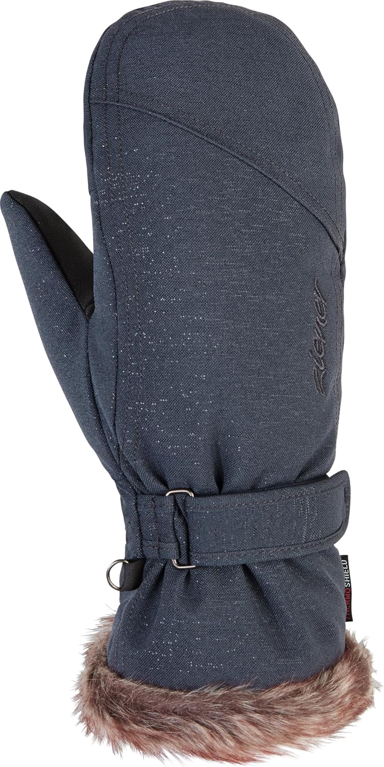 Ziener Damen KEM Mitten Lady Glove Ski-Handschuhe/Wintersport | Warm, Atmungsaktiv 6 gray ink spark,