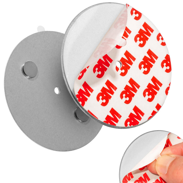ECENCE Rauchmelder Magnethalter 20 Stück Selbstklebende Magnethalterung für Rauchmelder Ø 70mm schne