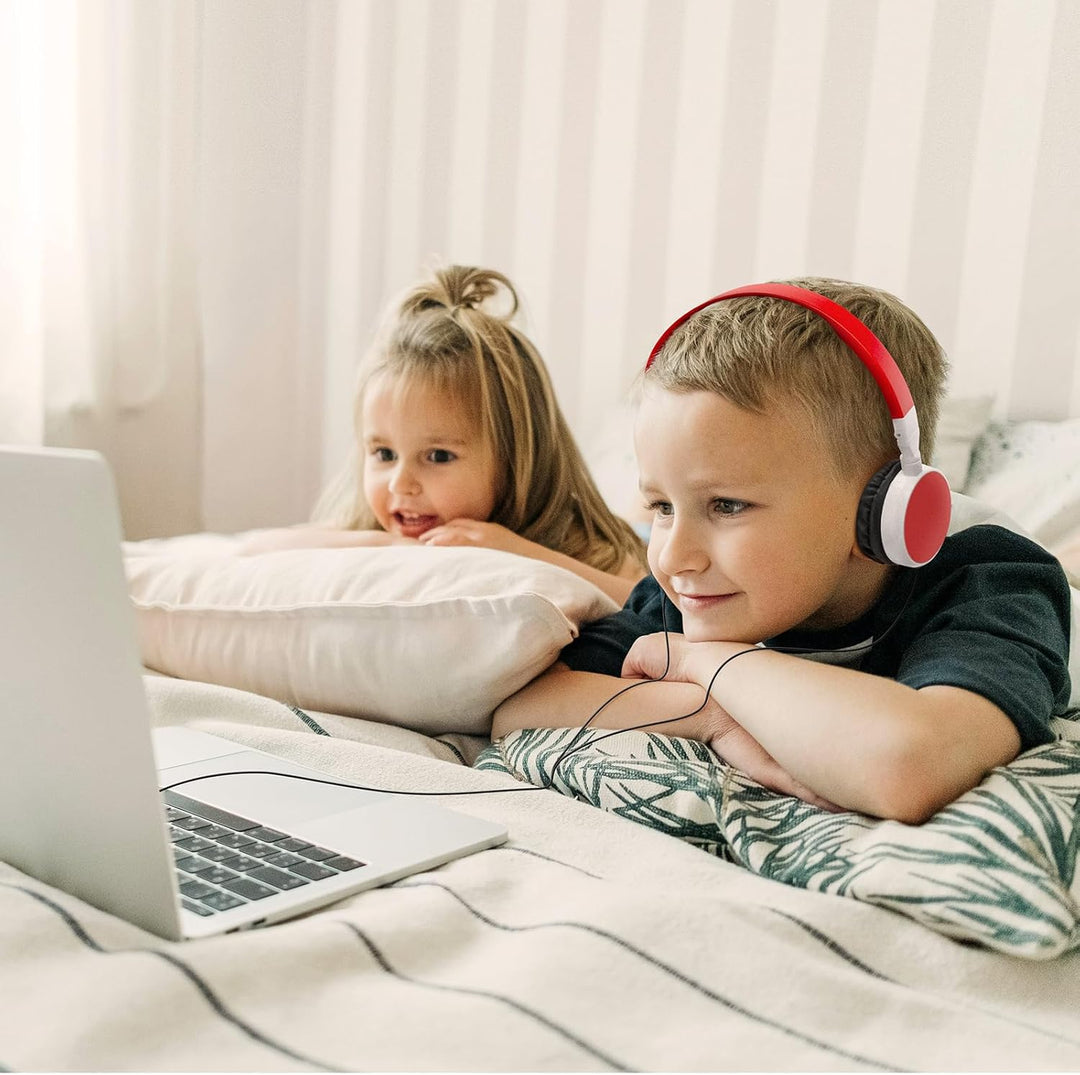 GEEKRIA Kabelgebundene Kopfhörer für Klassenzimmer, verstellbare On-Ear-Kopfhörer, Kinder, Grosspack