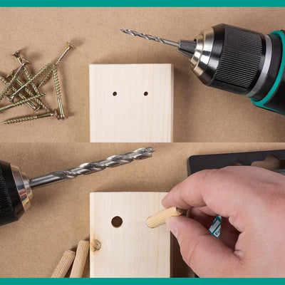 ENT 09248 8-tlg. HSS-G Holzbohrer-Set - 3-10 mm - geschliffener HSS-Holzspiralbohrer