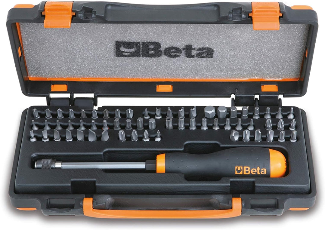 Beta 861/C61P Schraubeinsätze für Bohrschrauber mit Koffer (Werkzeugset mit 61 Bits, Schraubeinsätze