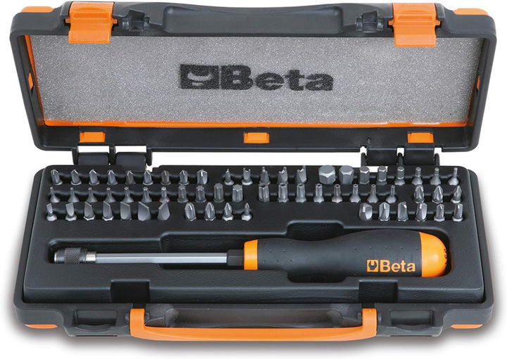 Beta 861/C61P Schraubeinsätze für Bohrschrauber mit Koffer (Werkzeugset mit 61 Bits, Schraubeinsätze