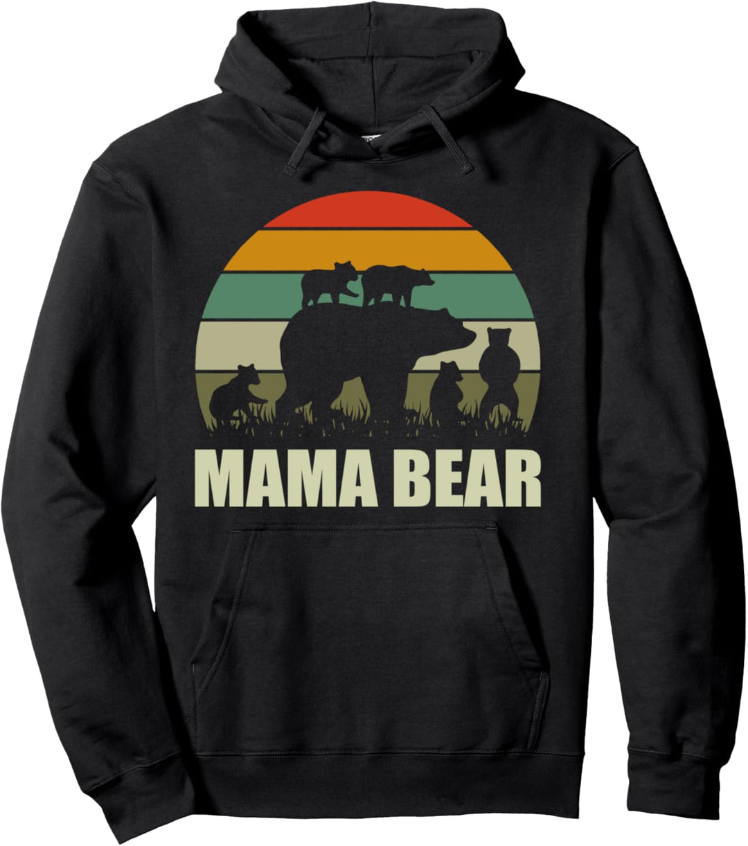 Passende Familien-Outfits mit Bärenmotiv, lustige Mama, fünf Jungen Pullover Hoodie