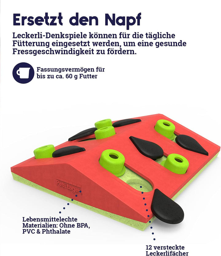 Nina Ottosson von Petstages Melon Madness Puzzle & Play - Leckerli-Denkspiel für Katzen - interaktiv