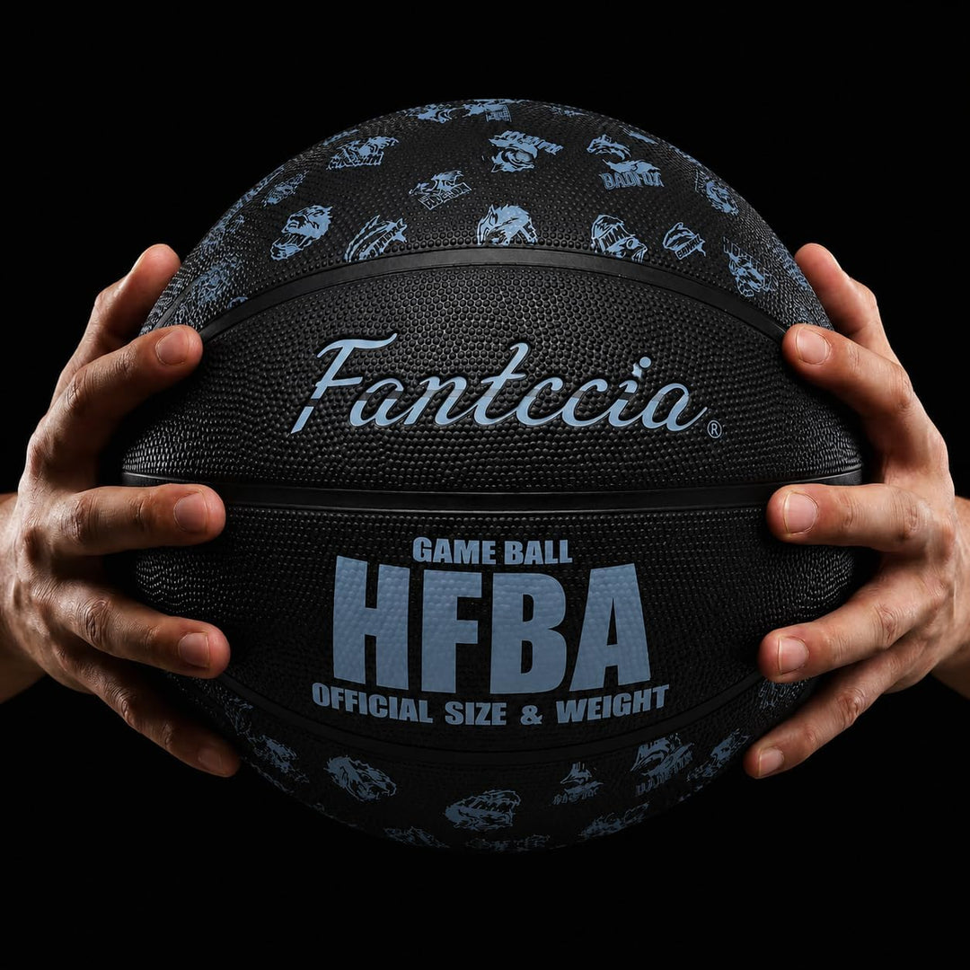 Basketball Grösse 7, Professioneller Wettkampf-Basketball aus Gummi, Trainingsball mit hohem Sprungv