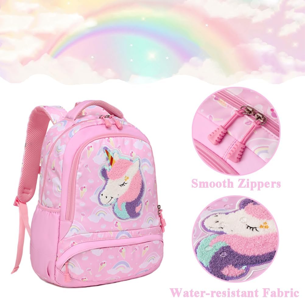 Schulrucksack Kinder Mädchen Grundschule Schultaschen Sets für Mädchen Kinderrucksack Daypack Gross