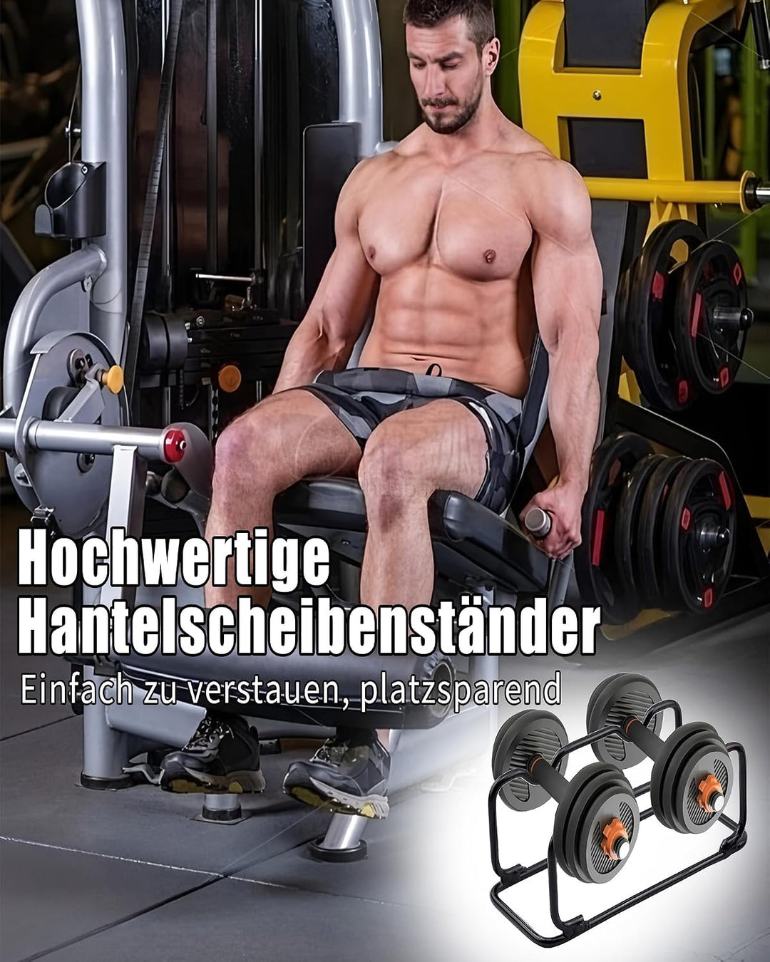 1 Stück Hantelständer Kurzhantel Ständer: 30x11x10cm Langhantelständer Multifunktionaler Klein Hante