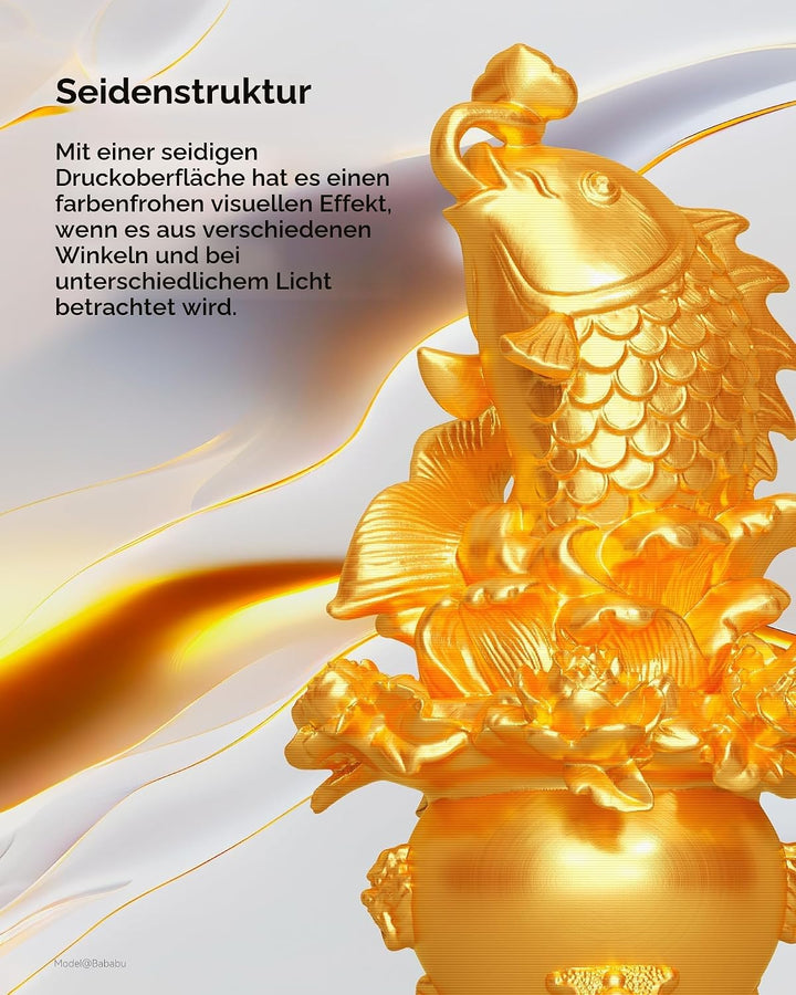 PLA Silk Filament 1,75mm, kexcelled Shiny Gloss 3D Drucker Filament, Massgenauigkeit +/- 0,03mm, 1kg