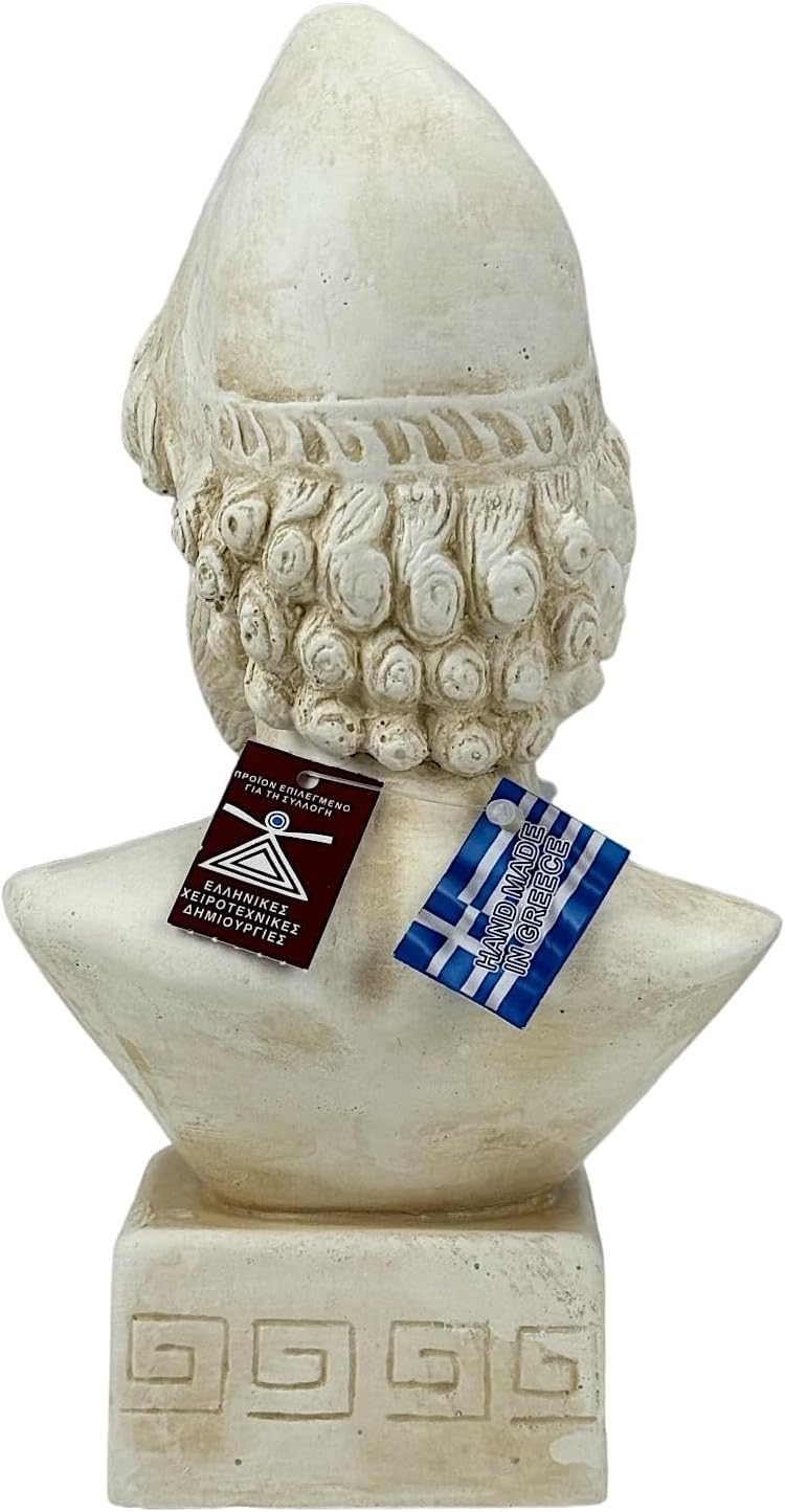 Odysseus Griechischer König von Ithaca Büste Trojan Kriegshelden Steinguss Statue Skulptur
