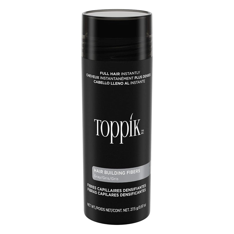 TOPPIK Hair Building Fibers Gray, 1er Pack (1 x 28 g)