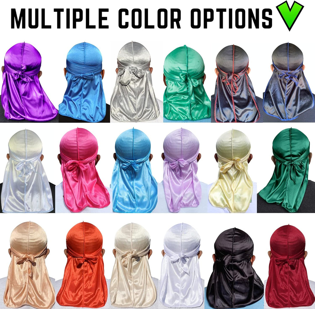Veeta Damen Silky Durag Einheitsgrösse Geldgrün, Einheitsgrösse Geldgrün