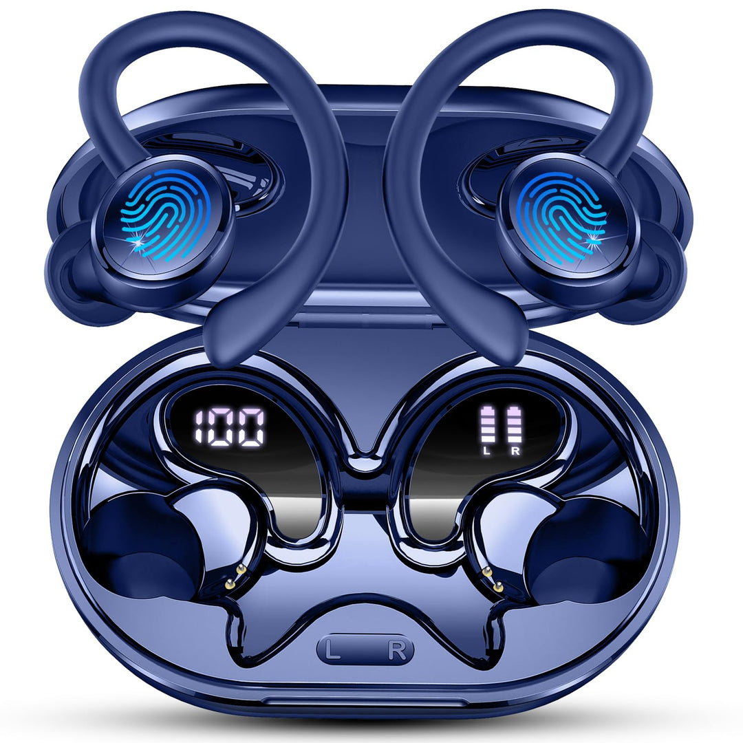 Bluetooth Kopfhörer, Kopfhörer Kabellos Bluetooth 5.4 Sport tiefer Bass, 56 std Spielzeit In Ear Kop