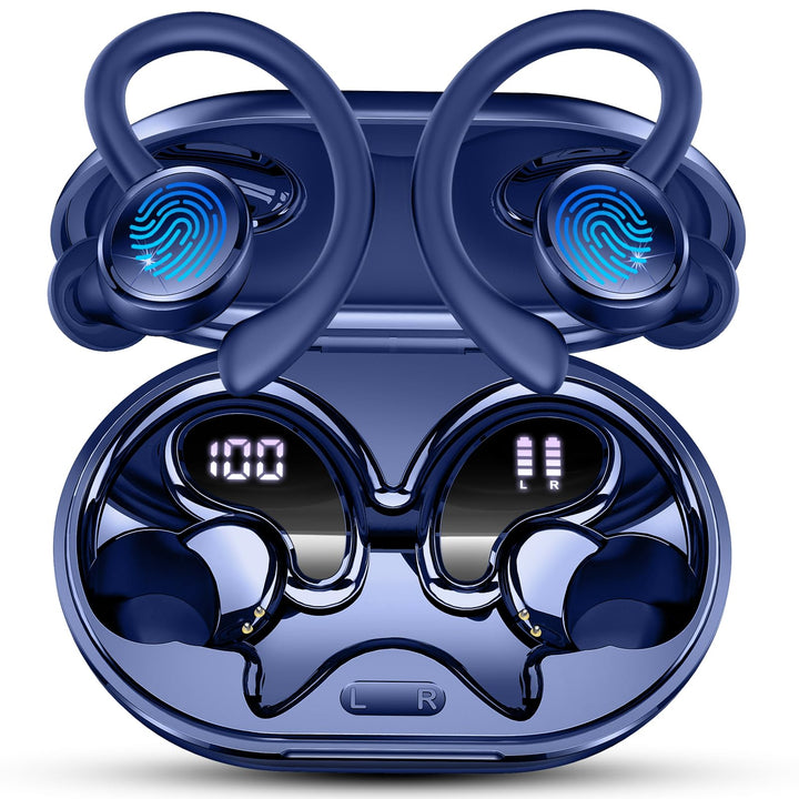 Bluetooth Kopfhörer, Kopfhörer Kabellos Bluetooth 5.4 Sport tiefer Bass, 56 std Spielzeit In Ear Kop