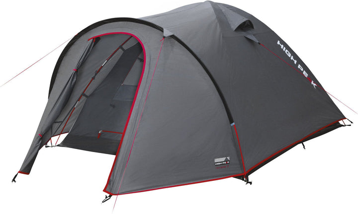 High Peak Kuppelzelt Nevada 4, Campingzelt mit Vorbau, Iglu-Zelt für 4 Personen, doppelwandig, wasse