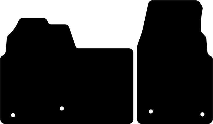 Fussmatten passend für Ford Transit 2023-2026 Passend zur Ausführung: Custom | Abstand Befestigungsp