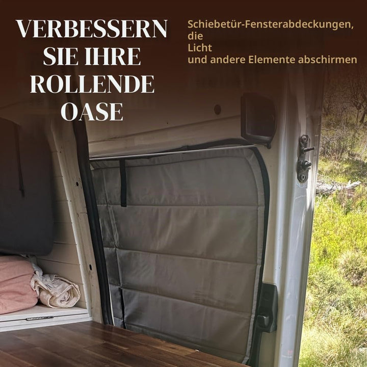 Living in a Bubble Isolierte Verdunkelungs-Schiebetürfensterabdeckung für Mercedes Sprinter (2007-Ak