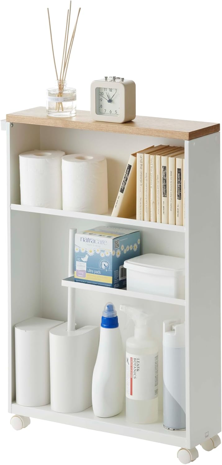Semi-Closed storage cart - Tower - white Weiss, Weiss