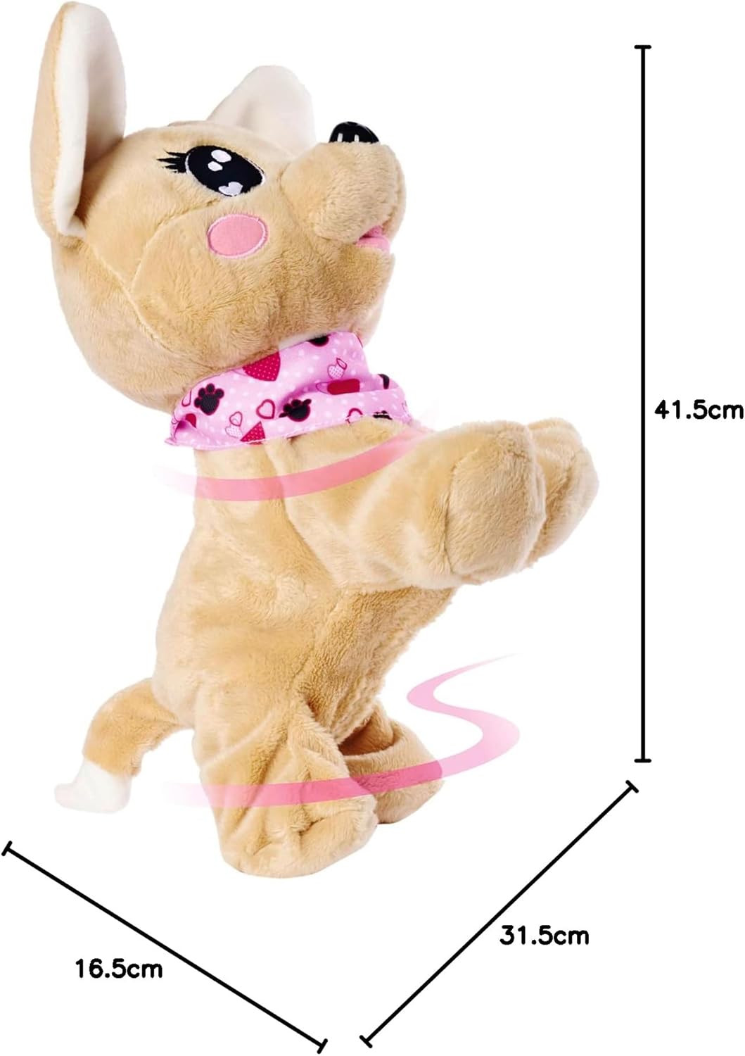 Simba 105893500 - Chichi Love Baby Boo, DEUTSCHE Version, Reagiert Auf 12 Sprachbefehle, Mit Ãœber 6