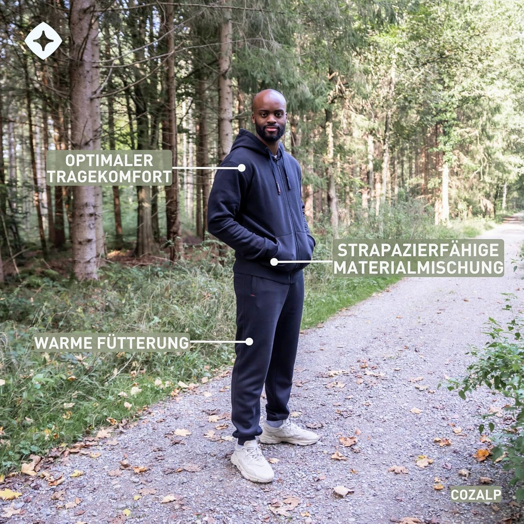 Höhenhorn Cozalp Herren Jogging Anzug Trainingsanzug Hausanzug XL Dunkelblau, XL Dunkelblau