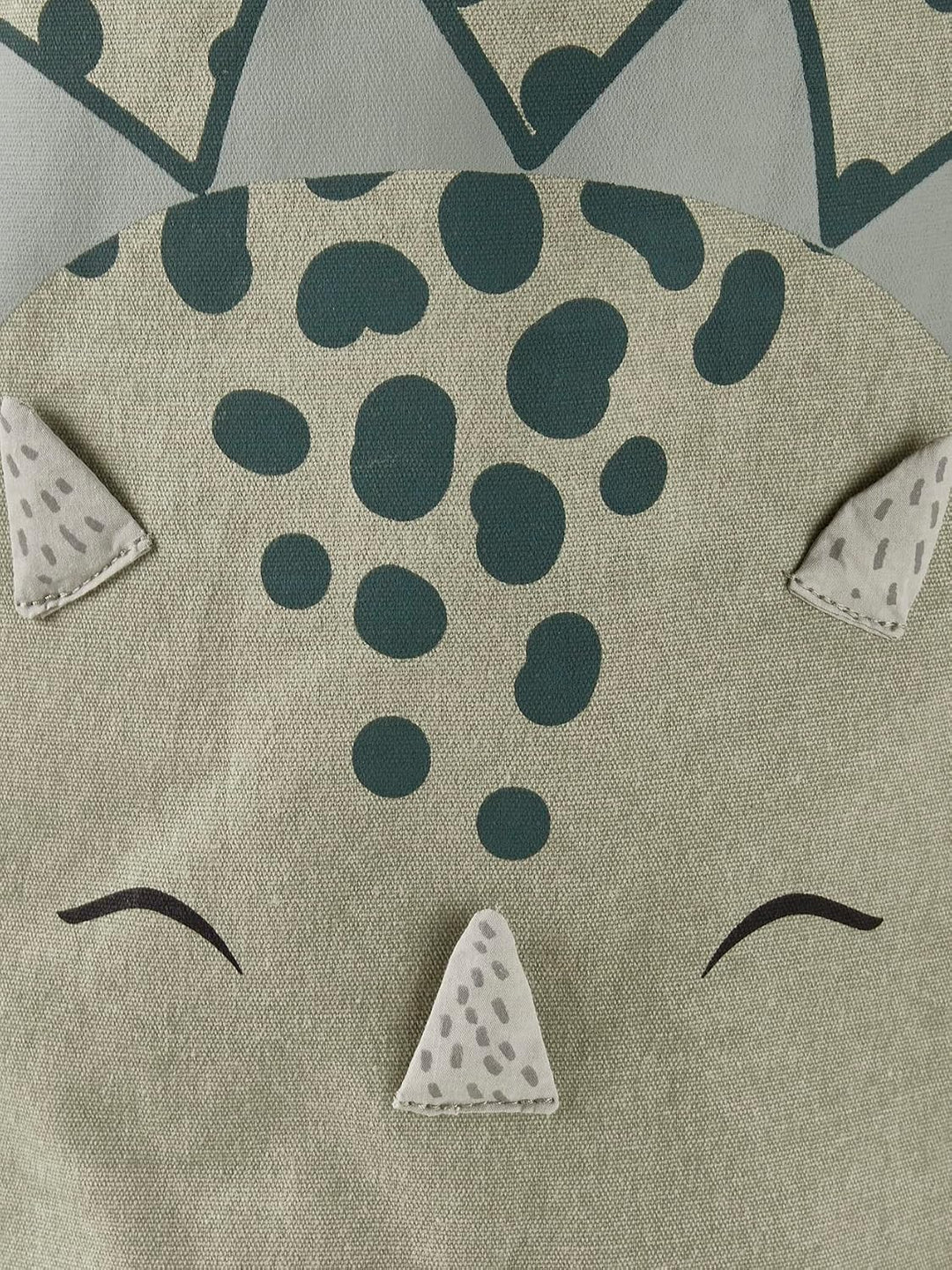 VERTBAUDET Kinderzimmer Aufbewahrungskorb XL KLEINER DINO blau/grün ONE SIZE Blau/Grün Einheitsgröss