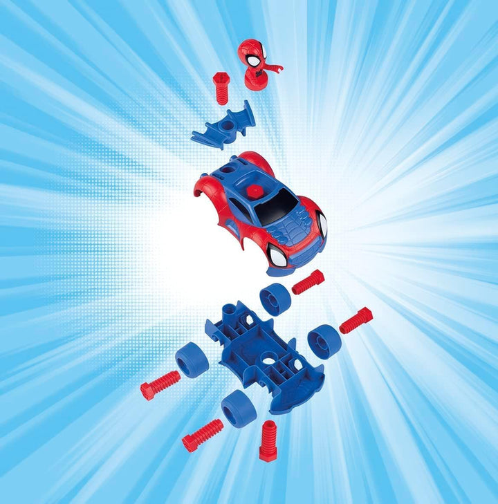 Smoby - Spidey Box – Werkzeugkoffer – Spielzeug zum Basteln für Kinder – 360905