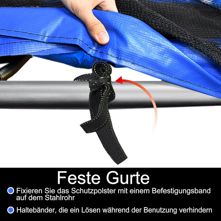Froadp Trampolin Randabdeckung Ø244cm-305cm-366cm Sicherheitsmatte Abdeckung Kantenschutz UV-beständ