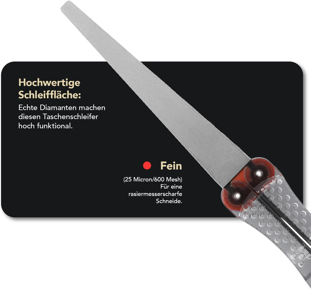 DMT Diafold Flat File Diamantfeile, flach, klappbar, fein, 1 Stück, FFF