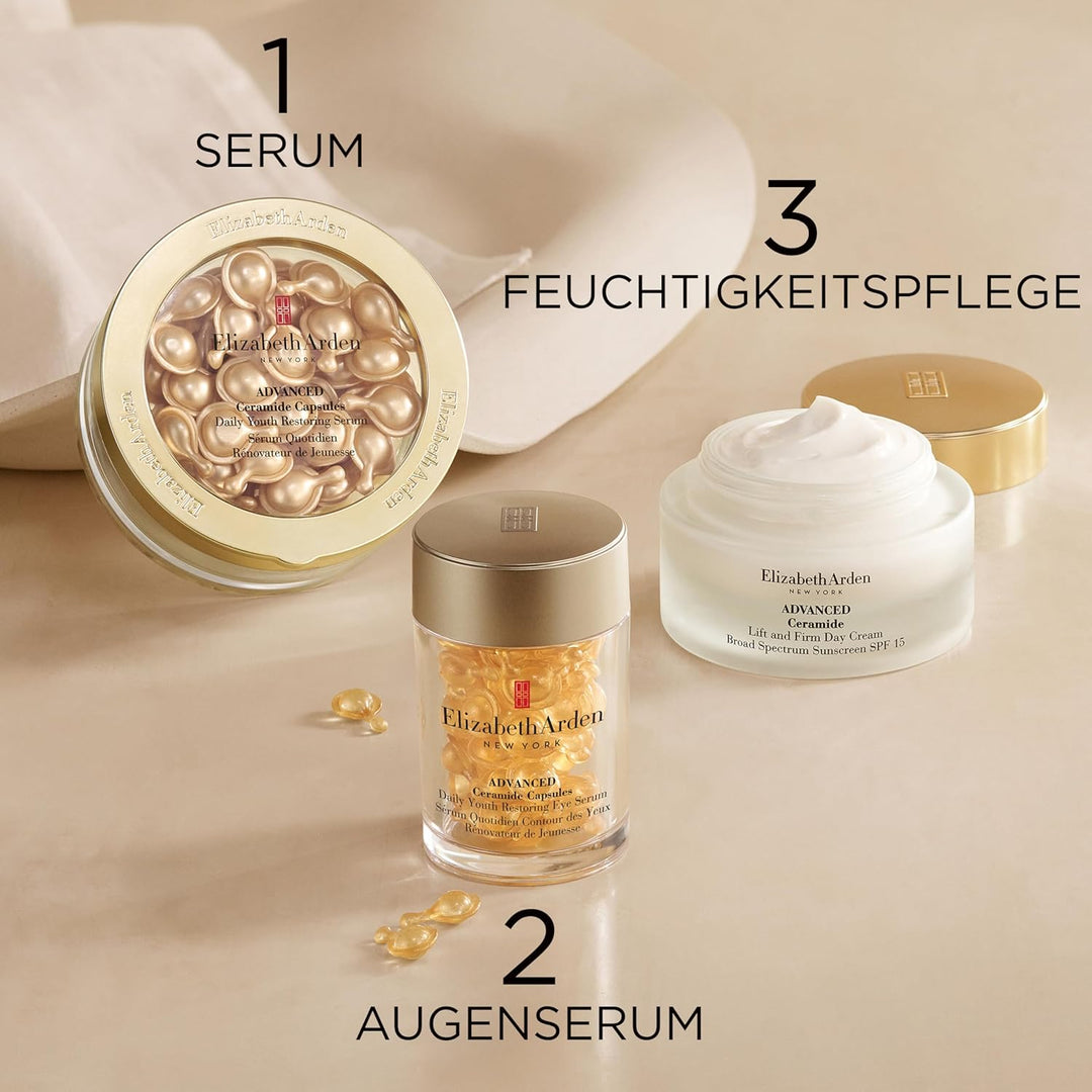 Elizabeth Arden Ceramide Gold Capsules Daily Youth Restoring Serum, Nachfüller, 45 Stück, 21ml 45 St