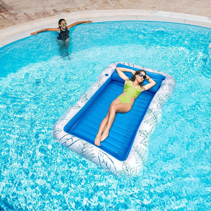 Schwimmer für Erwachsene – aufblasbarer Schwimmstuhl für Pool | Schwimmen mit Getränkehalter für Poo