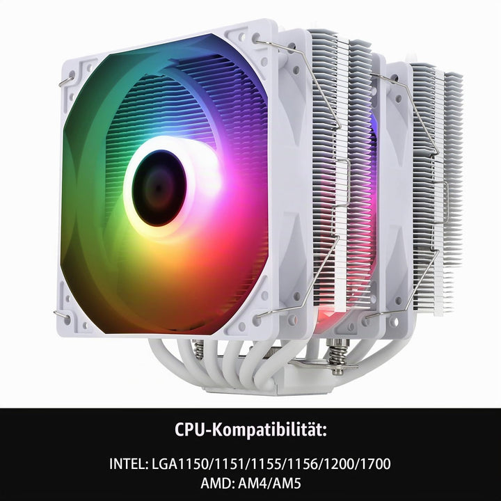Thermalright Peerless Assassin 120 SE ARGB CPU-Luftkühler, 6 Heatpipes, Dual 120 mm TL-C12CW-S Lüfte