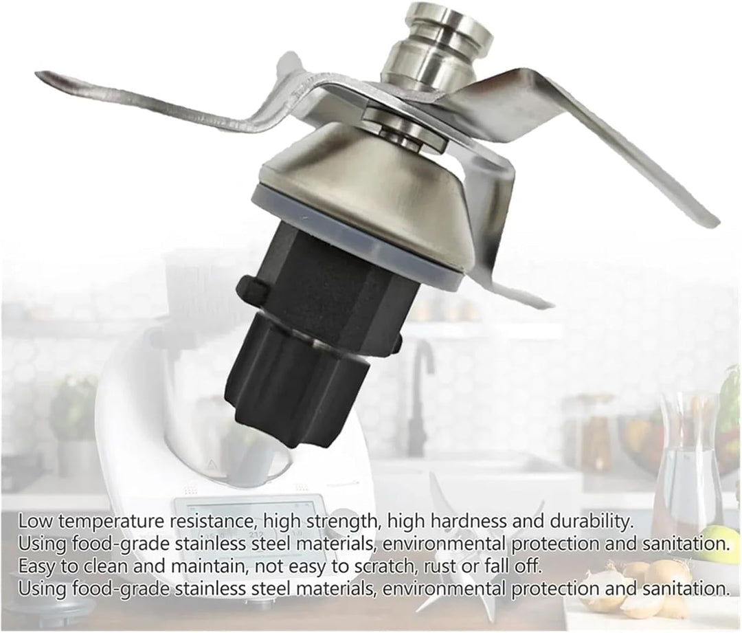Kompatibel mit Thermomix Messer TM31 Ersatz,Messer TM31 aus Edelstahl inkl Diсhtung Ersatz,Kompatibe