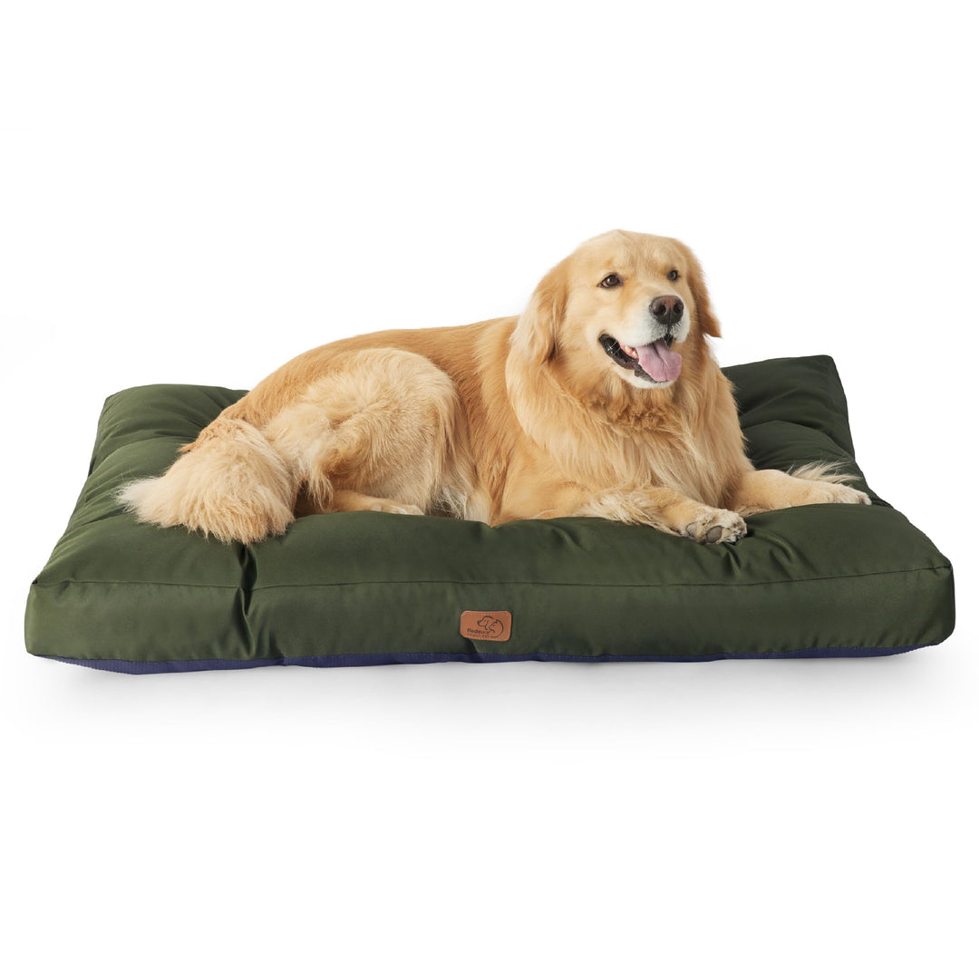 BEDSURE waschbares Hundebett Oxford für Grosse Hunde, 120x90cm grün | Pflegeleicht Bequeme Haustierm
