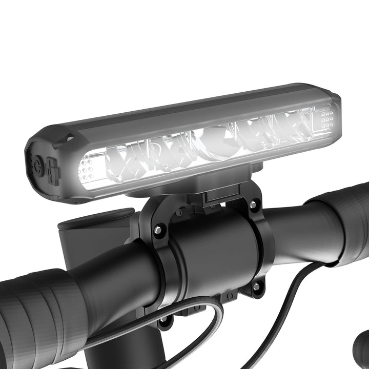 UPPEL Fahrradlicht Vorne 2600 Lumens USB C Ladeanschluss 5 LEDs 8000mah 4-Lichtmodi Einfache Install