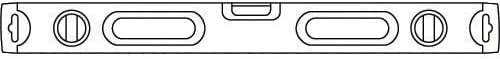 Bahco 466-600 Wasserwaage 0.6m 0.5 mm/m 60cm, 60cm