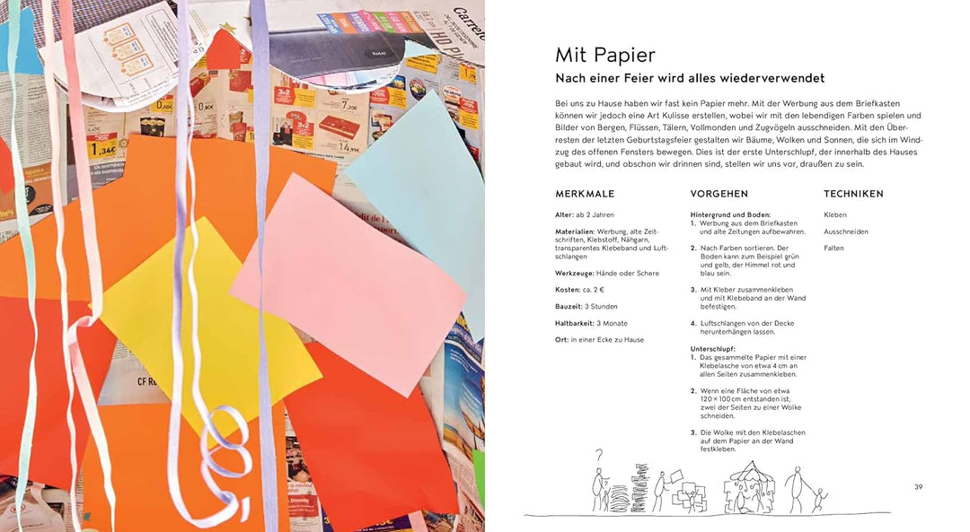 Kleine Hütten bauen: Inspiration für das gemeinsame Konstruieren und Werken mit Kindern. Schritt-für