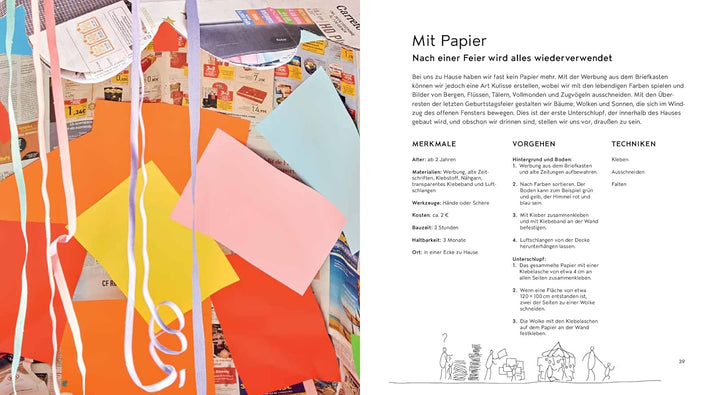 Kleine Hütten bauen: Inspiration für das gemeinsame Konstruieren und Werken mit Kindern. Schritt-für