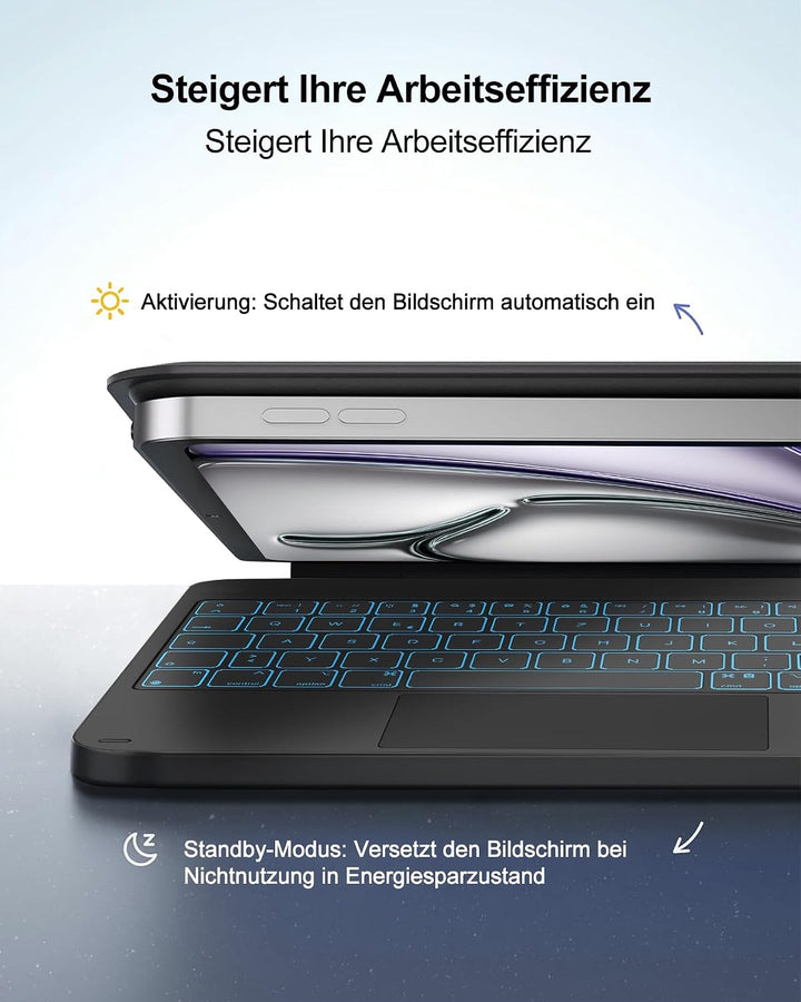 Magic Keyboard Für iPad Air 11 M4 mit TP & Beleuchtung QWERTZ | Magic Keyboard für iPad Air 11 M4 -